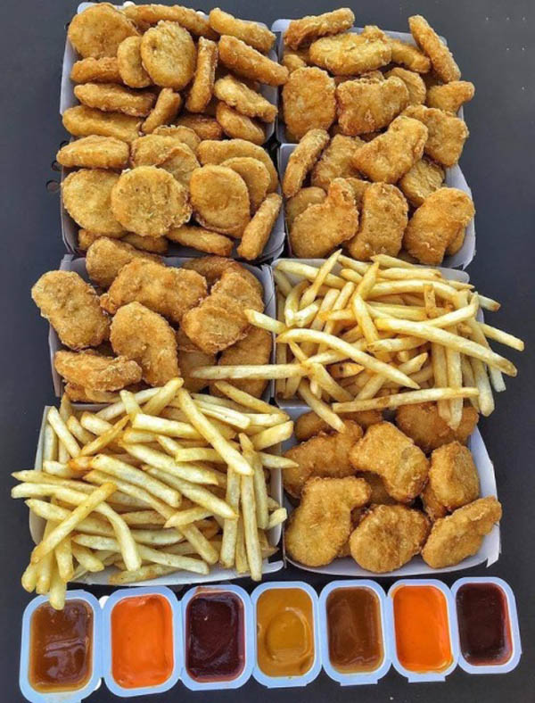 McDonald's Chicken Nuggets and Fries